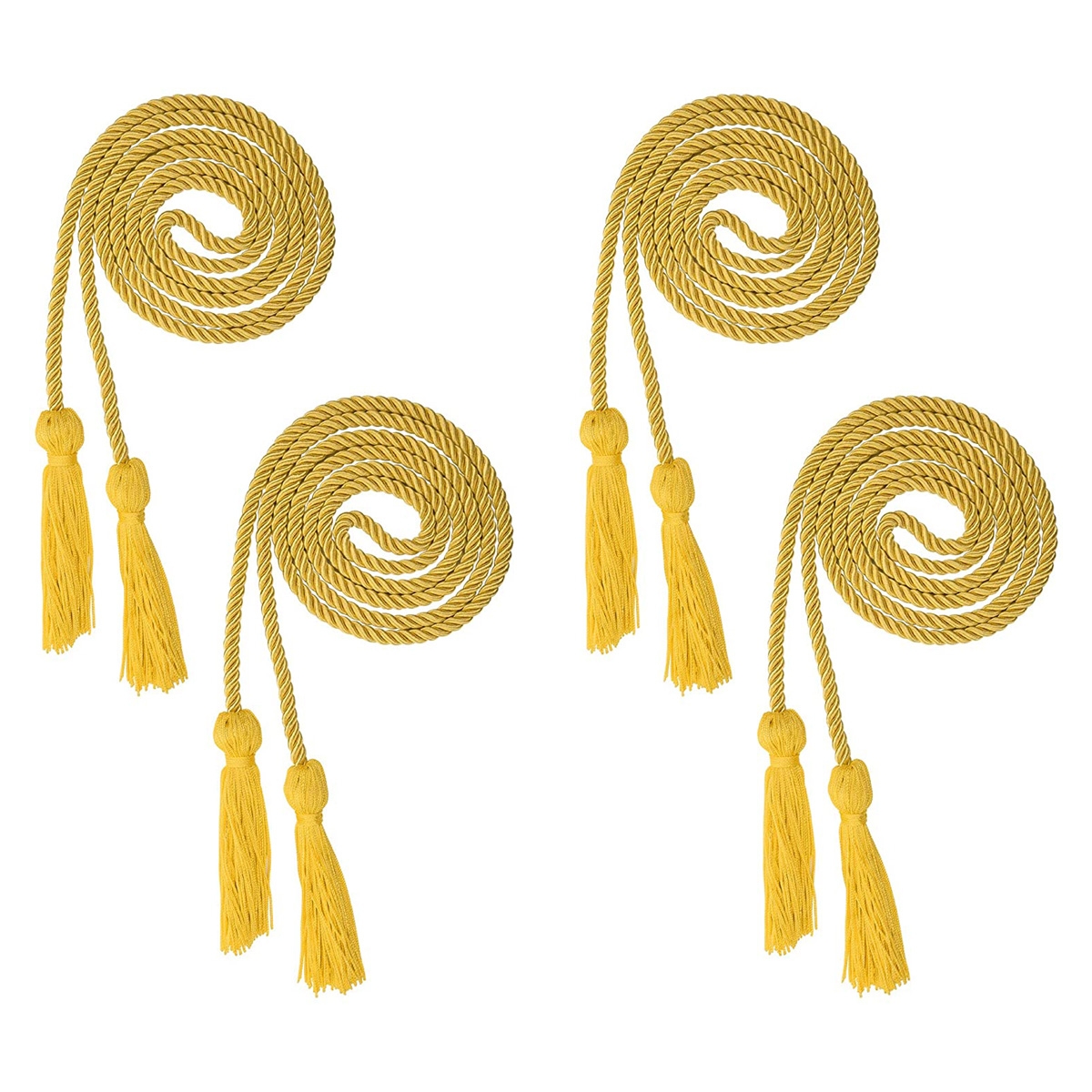 Braided Cords with Sewing Tassels Polyester Yarn Honor Cord for Bachelor Gown for Graduation Student